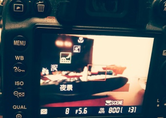 写真：カメラ液晶